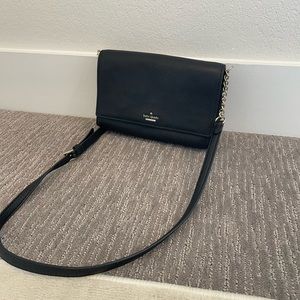 Black Kate Spade Purse with Gold accents